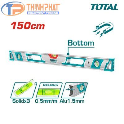 Thước thủy kèm theo nam châm hút 150cm TMT215086M