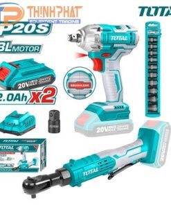 Bộ combo máy siết buloong TIWLI2038 & TDRLI206015 dùng pin 20V