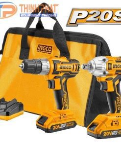 Bộ máy khoan và máy bắn vít dùng pin INGCO CKLI2006