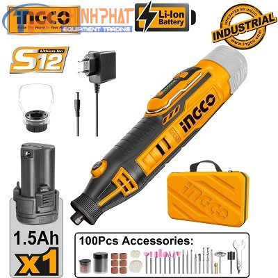 Máy mài khuôn mini dùng pin 12V Ingco CMGLI12011