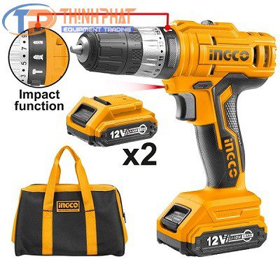Máy khoan dùng pin 12V INGCO CIDLI1222