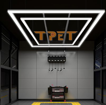 Hệ Đèn Vuông Cho Phòng Detailing, Xưởng