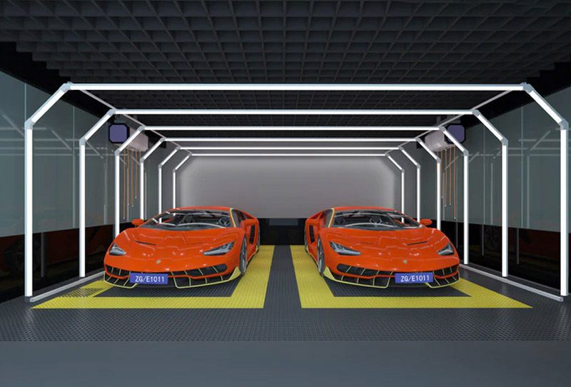 Hệ thống đèn LED 3D khung nhôm cho trung tâm chăm sóc xe - Ảnh 3