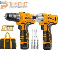 Bộ máy khoan và máy siết vít dùng pin Ingco CKLI1201