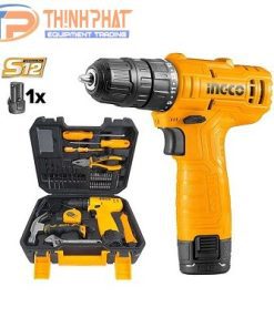 Máy khoan dùng pin và bộ đồ nghề 81 chi tiết Ingco HKTHP10811