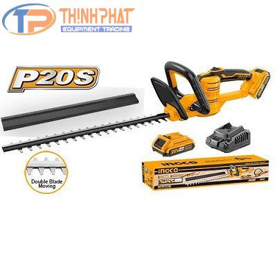 Máy cắt tỉa hàng rào dùng pin Ingco CHTLI20461
