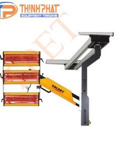 Hệ thống đèn sấy hồng ngoại treo trong phòng sơn ô tô