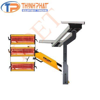 Hệ thống đèn sấy hồng ngoại treo trong phòng sơn ô tô