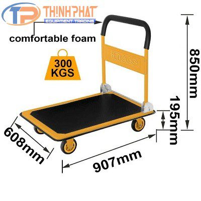 Xe đẩy hàng 4 bánh gấp gọn Ingco HPHT13002