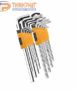 Bộ 18 chìa lục giác và bông INGCO HHKSET0181