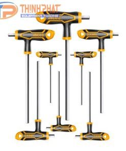 Bộ 8 chìa lục giác tay cầm chữ T INGCO HHKT8081