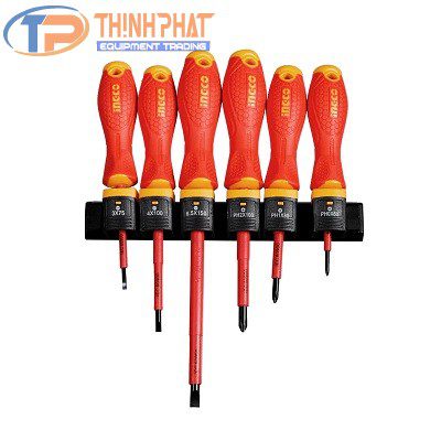 Bộ 6 tua vít cách điện INGCO HKISD0608