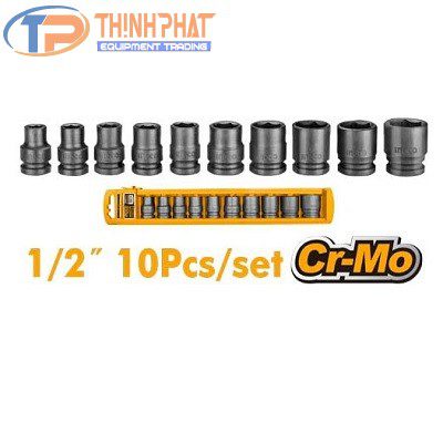 Bộ đầu tuýp 10 chi tiết Ingco HKISSD12101