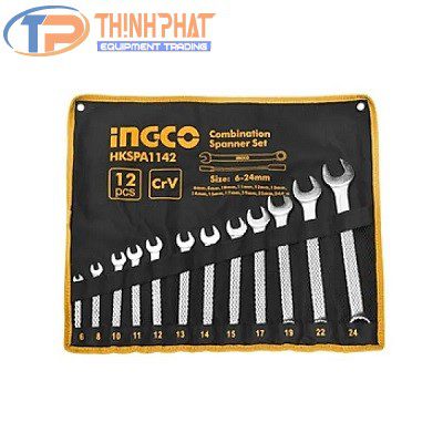 Bộ 12 cờ lê vòng miệng INGCO HKSPA1142