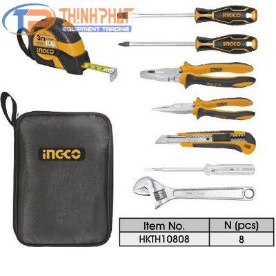 Bộ dụng cụ gia đình 8 chi tiết INGCO HKTH10808