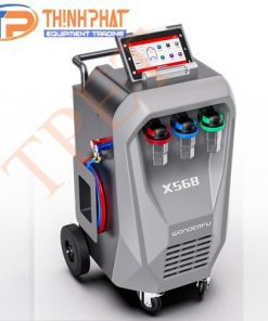 Máy nạp gas điều hòa tự động với dữ liệu xe và máy in X568