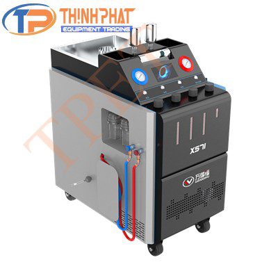 Máy nạp gas ô tô tự động với tính năng vệ sinh hệ thống lạnh tổng thể X571