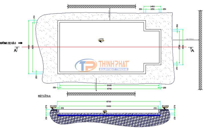 Bộ cấp hút bố trí bên phòng sơn ô tô