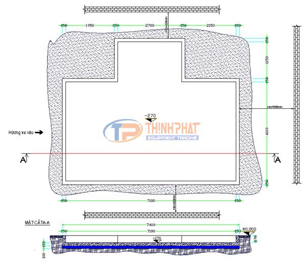 Bộ cấp hút bố trí bên của phòng sơn ô tô
