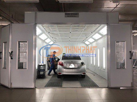Cách bố trí đặt chìm phòng sơn ô tô
