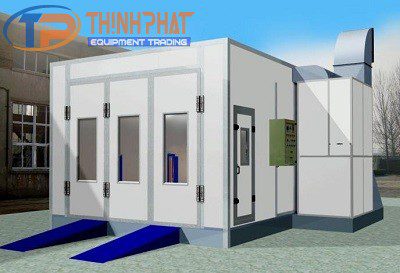 Cách bố trí đặt nổi phòng sơn ô tô