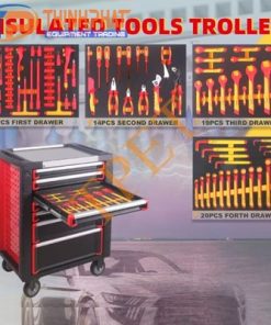 Tủ đồ nghề 7 ngăn và bộ dụng cụ 104 chi tiết cho xe ô tô điện